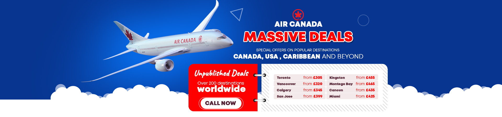 Air Canada Massive Deals